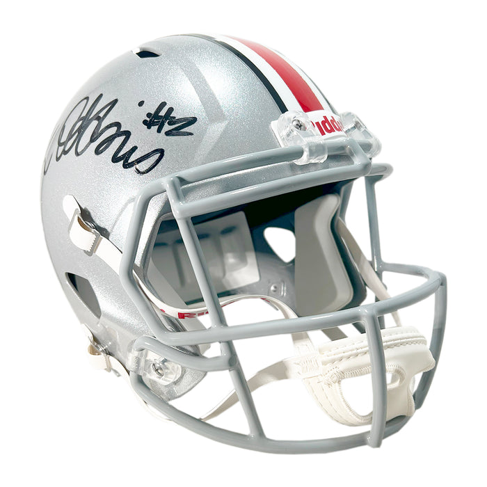 J.K. Dobbins Signed Ohio State Buckeyes Speed Full-Size Replica Football Helmet (JSA)