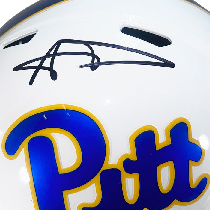 Aaron Donald Signed Pittsburgh Panthers Speed Full-Size Replica Football Helmet (Beckett)