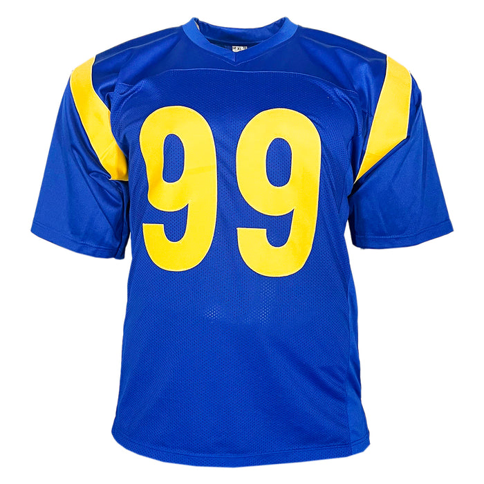 Aaron Donald Signed Los Angeles Royal Blue Football Jersey (Beckett)