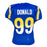 Aaron Donald Signed Los Angeles Blue Game Style Football Jersey (Beckett)