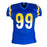 Aaron Donald Signed Los Angeles Blue Game Style Football Jersey (Beckett)