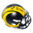 Aaron Donald Signed Los Angeles Rams Rivalries Speed Mini Football Helmet (Beckett)