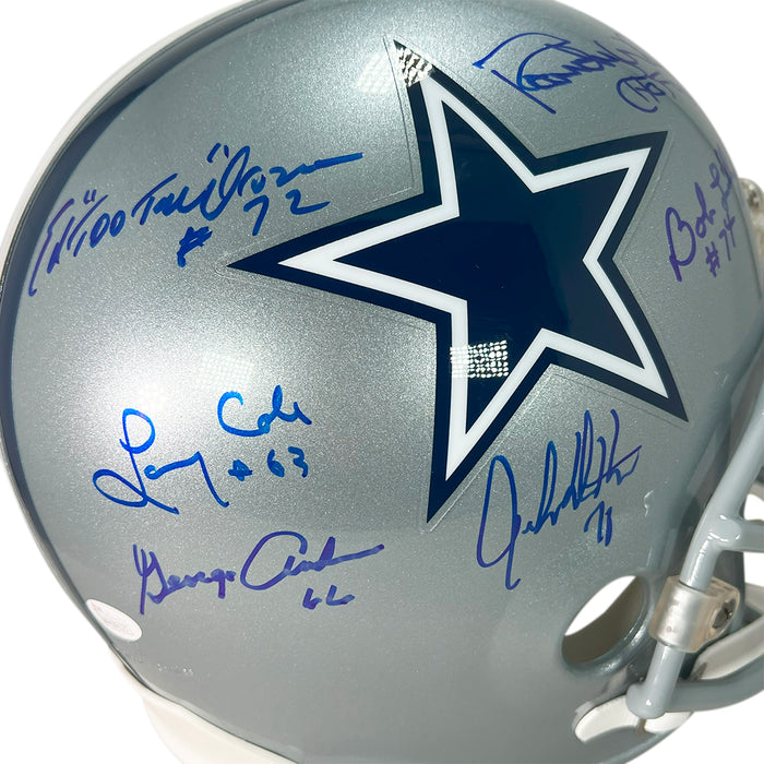 Doomsday Defense Signed Dallas Cowboys Full-Size Replica Football Helmet (JSA)