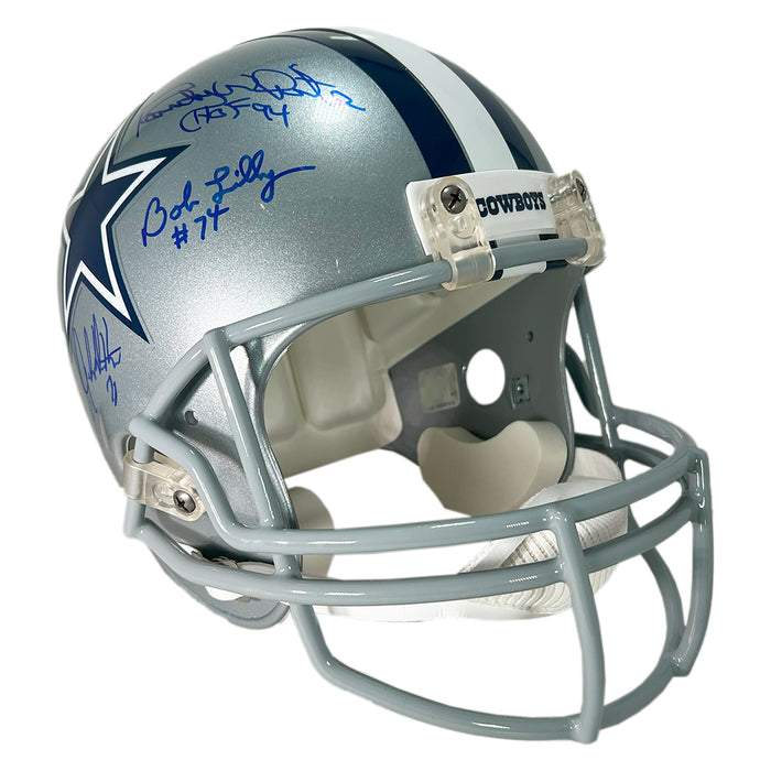 Doomsday Defense Signed Dallas Cowboys Full-Size Replica Football Helmet (JSA)