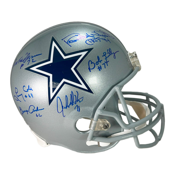 Doomsday Defense Signed Dallas Cowboys Full-Size Replica Football Helmet (JSA)