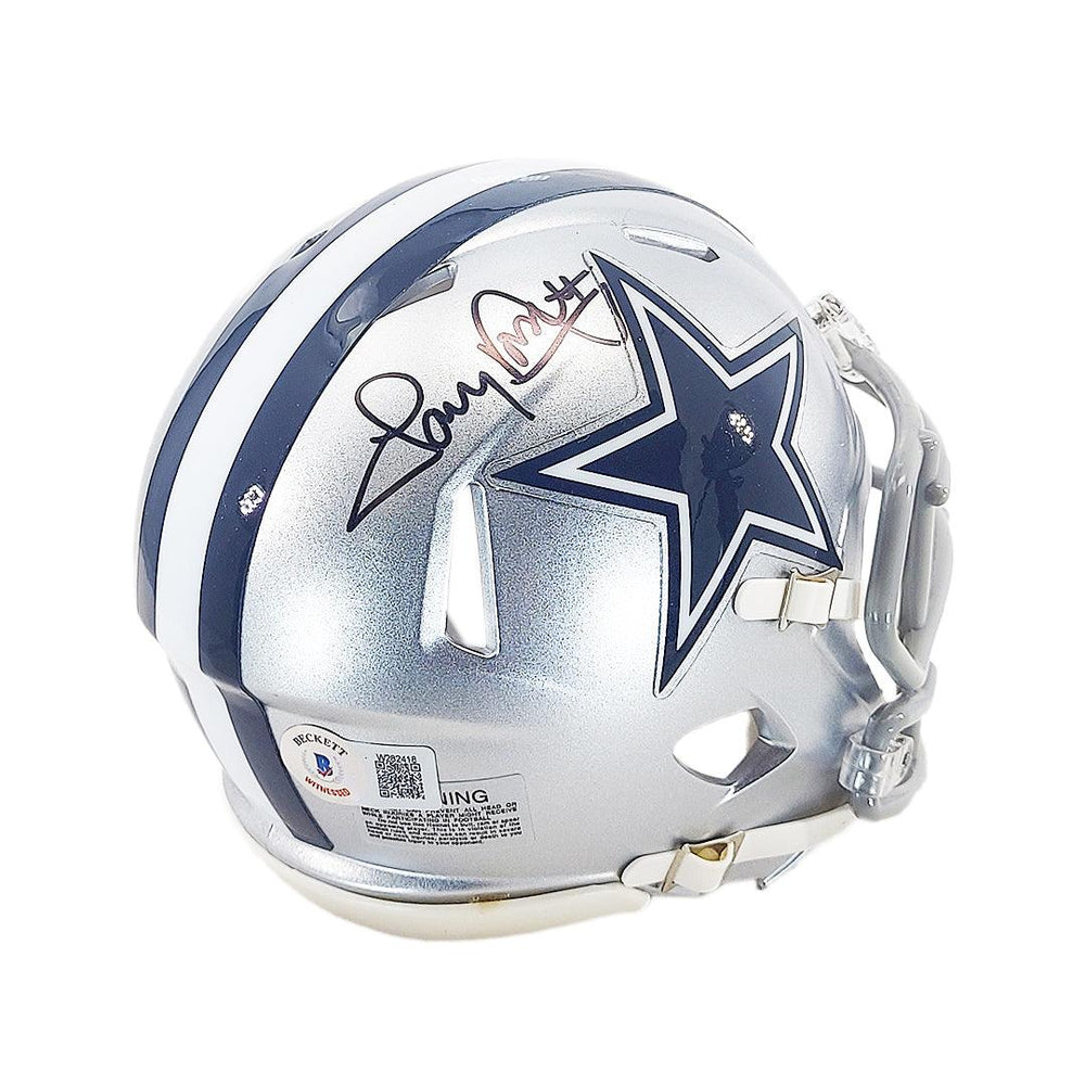 Tony Dorsett Signed Dallas Cowboys Speed Mini Football Helmet (Beckett) - RSA