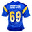 Kevin Dotson Signed Los Angeles Blue Football Jersey (Beckett)