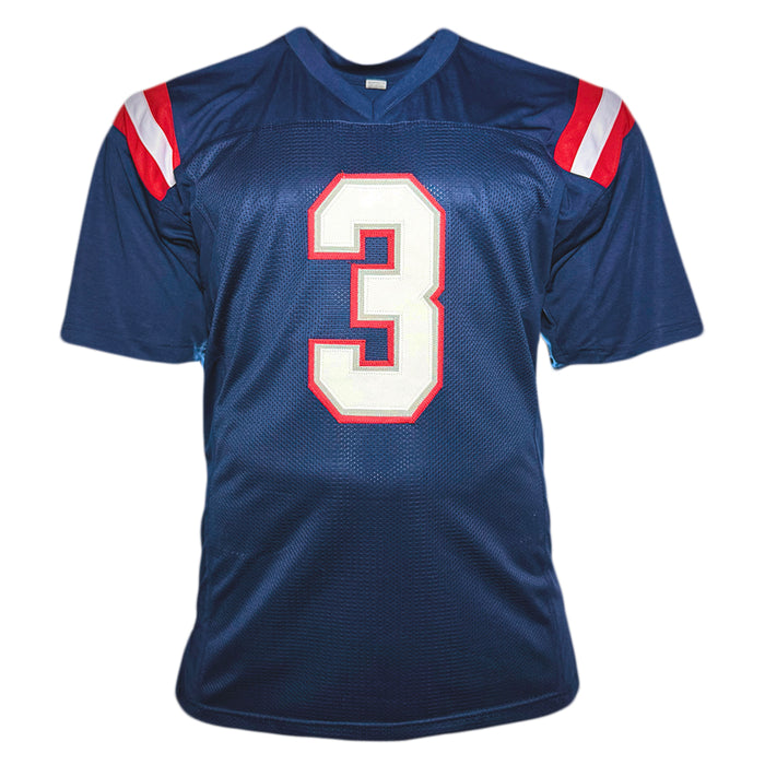 DeMario Douglas Signed New England Navy Football Jersey (Beckett)