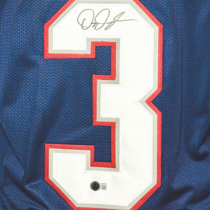 DeMario Douglas Signed New England Navy Football Jersey (Beckett)