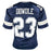 Rico Dowdle Signed Dallas Navy Football Jersey (Beckett)