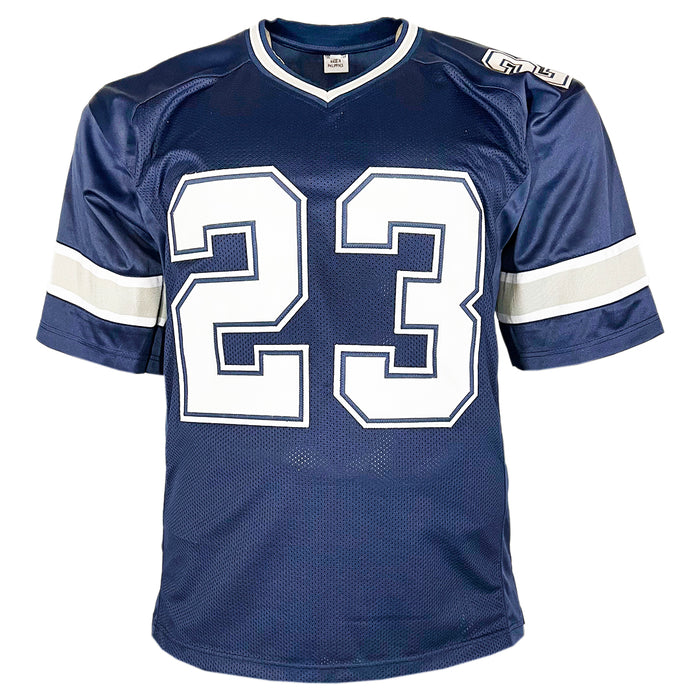Rico Dowdle Signed Dallas Navy Football Jersey (Beckett)