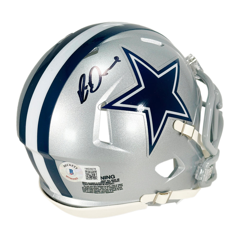 Rico Dowdle Signed Dallas Cowboys Speed Mini Football Helmet (JSA) — RSA