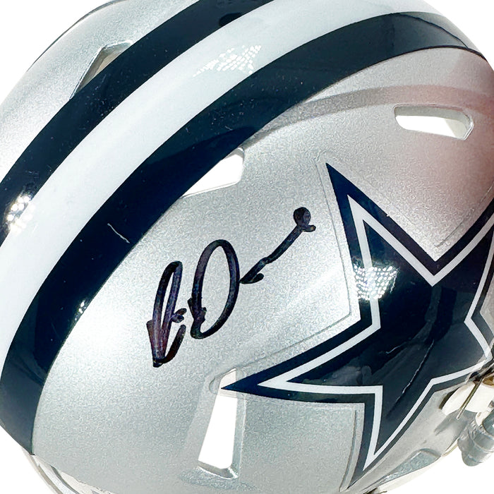 dallas cowboy football helmet and ball Rico Dowdle Signed Dallas Cowboys Speed Mini Football Helmet (JSA)
