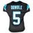 Rico Dowdle Signed Carolina Black Game Style Football Jersey (JSA)
