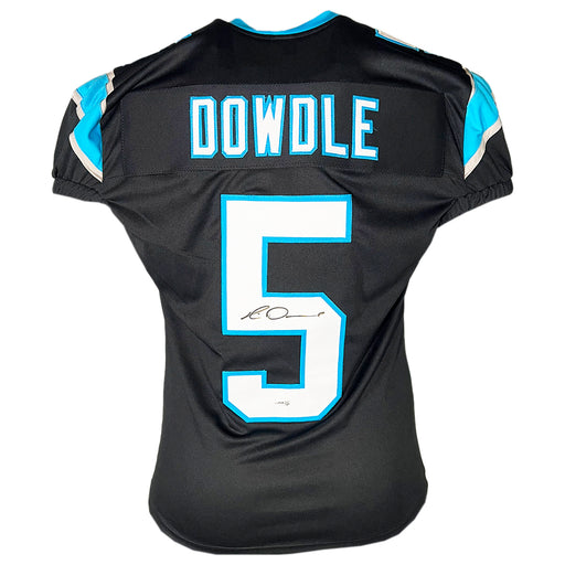 Rico Dowdle Signed Carolina Black Game Style Football Jersey (JSA)