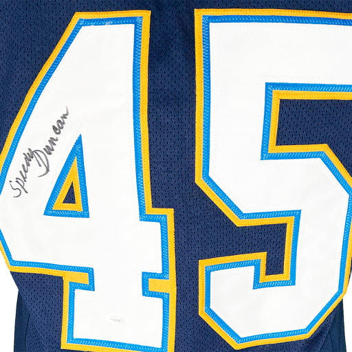 Speedy Duncan Signed San Diego Navy Football Jersey (JSA)