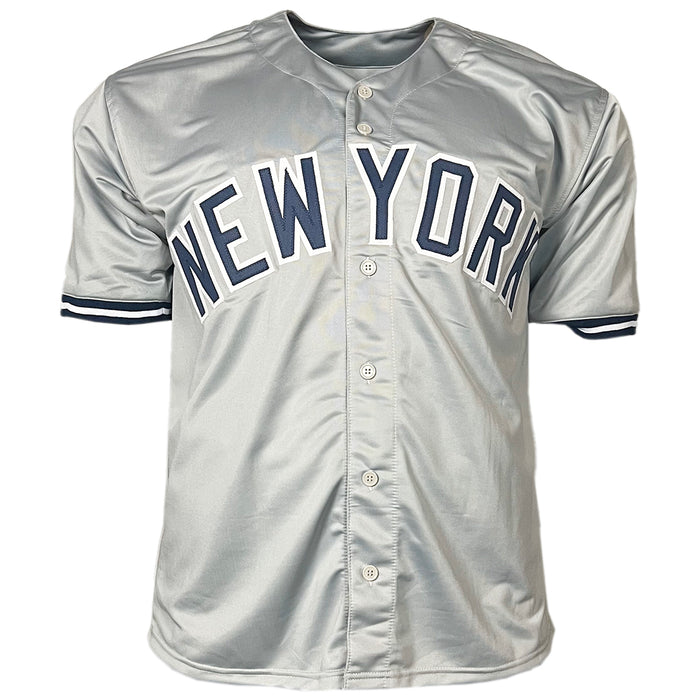 Mariano Duncan Signed 1996 WS Champs Inscription New York Grey Baseball Jersey (JSA)