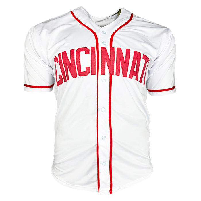 Adam Dunn Signed Cincinnati White Baseball Jersey (JSA)