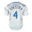 Lenny Dykstra Signed Nails Inscription New York Grey Baseball Jersey (JSA)