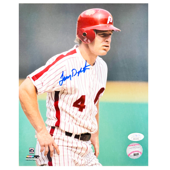 Lenny Dykstra Signed Philadelphia Pose 15 Baseball 8x10 Photo (JSA)