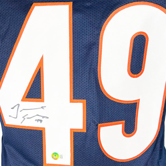 Tremaine Edmunds Signed Chicago Navy Football Jersey (Beckett)