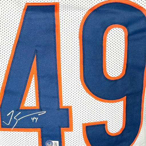 Tremaine Edmunds Signed Chicago White Football Jersey (Beckett)