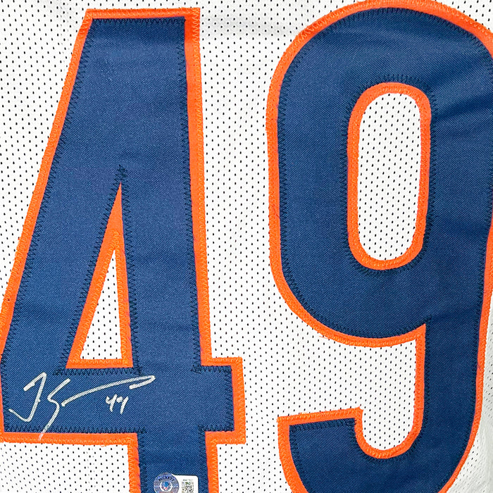 Tremaine Edmunds Signed Chicago White Football Jersey (Beckett)