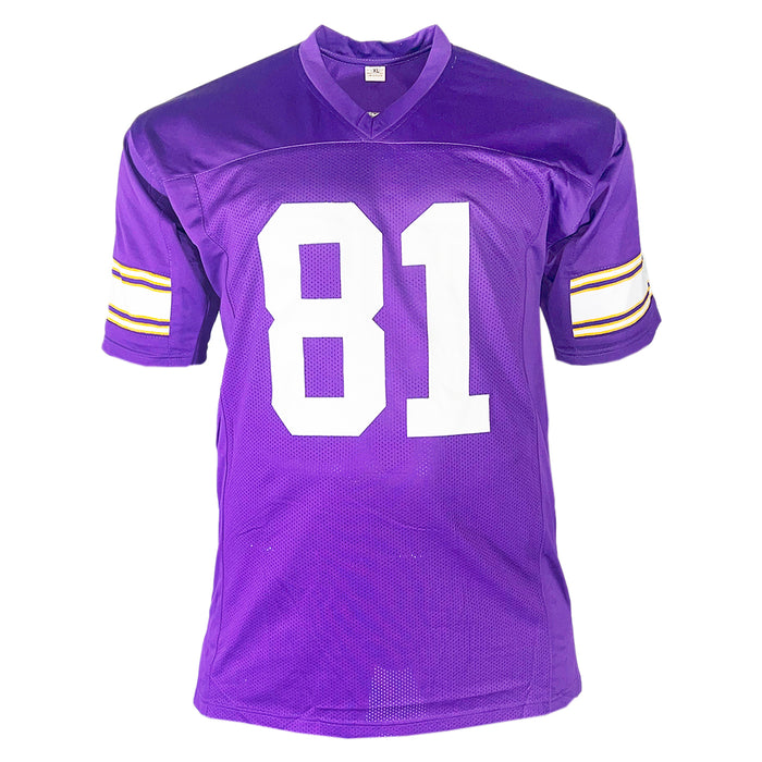 Carl Eller Signed HOF 04 Inscription Minnesota Purple Football Jersey (JSA)