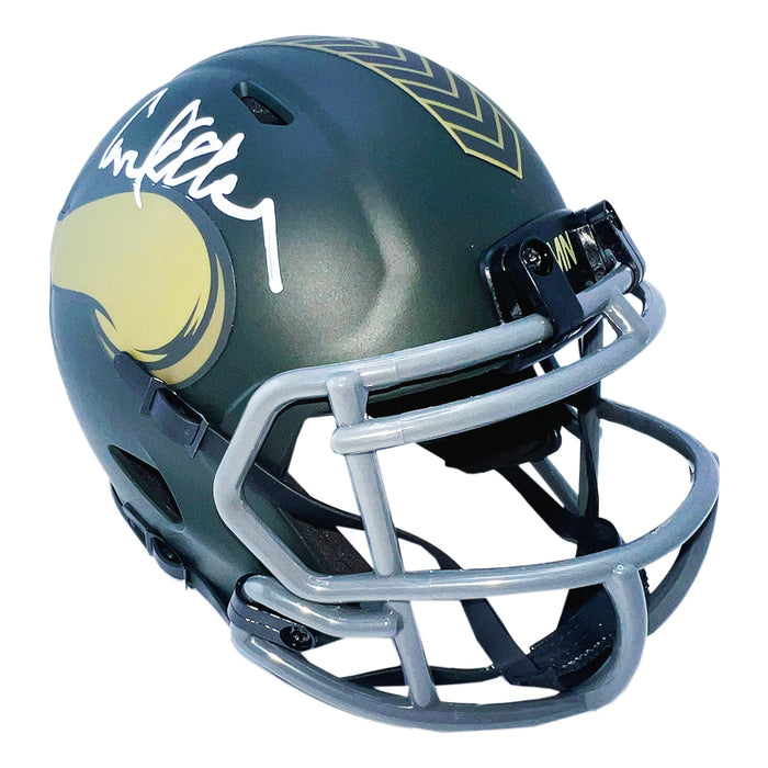 Carl Eller Signed Minnesota Vikings Salute 2025 Mini Football Helmet (Beckett)
