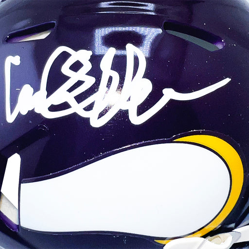 Carl Eller Signed Minnesota Vikings Throwback 61-79 Speed Mini Football Helmet (Beckett)