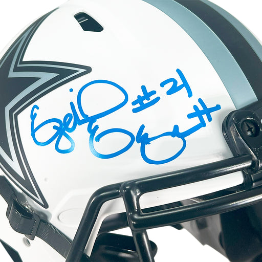 Ezekiel Elliott Signed Dallas Cowboys Authentic Lunar Speed Full-Size Football Helmet (Beckett)