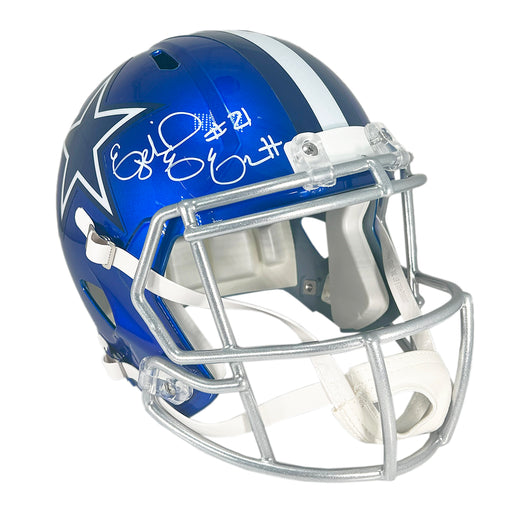 Ezekiel Elliott Signed Dallas Cowboys Flash Speed Full-Size Replica Football Helmet (Beckett)