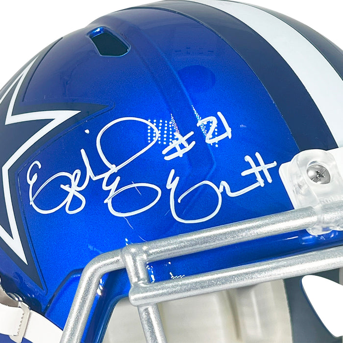 Ezekiel Elliott Signed Dallas Cowboys Flash Speed Full-Size Replica Football Helmet (Beckett)