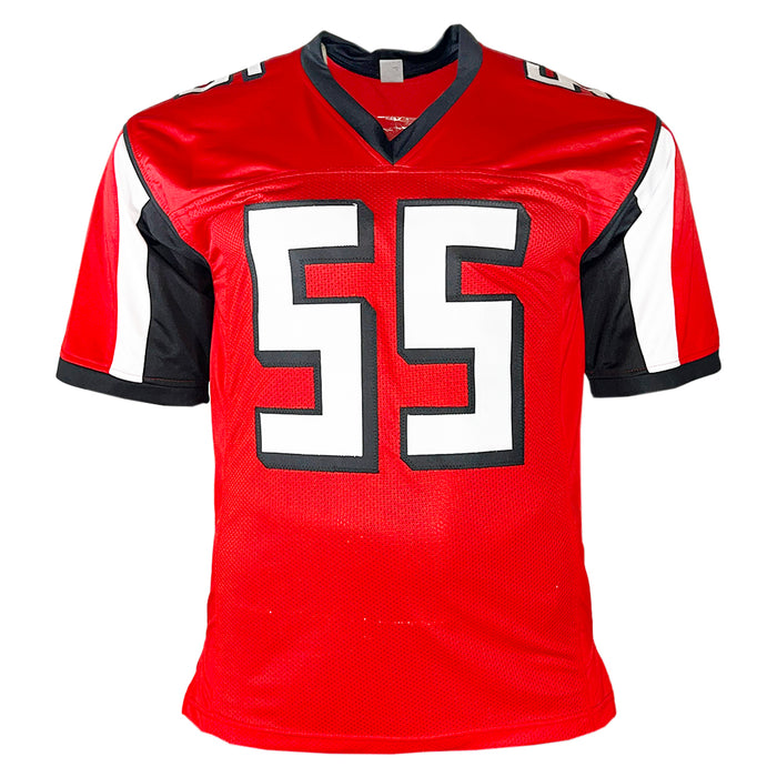 Kaden Elliss Signed John 3:16 Inscription Atlanta Red Football Jersey (JSA)