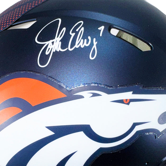 John Elway Signed Denver Broncos Authentic 2024 Speed Full-Size Football Helmet (Beckett)