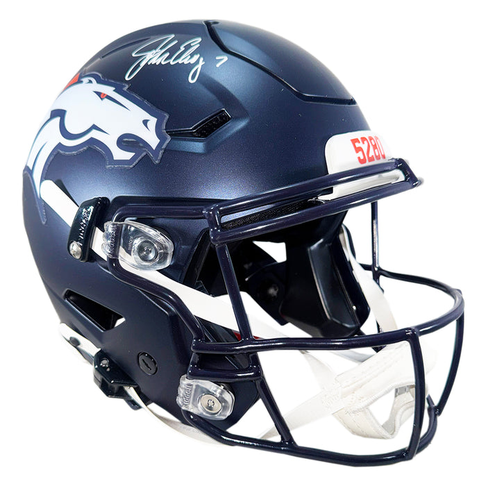John Elway Signed Denver Broncos Authentic SpeedFlex Full-Size Football Helmet (Beckett)