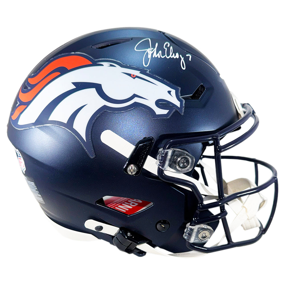 John Elway Signed Denver Broncos Authentic SpeedFlex Full-Size Football Helmet (Beckett)