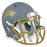 John Elway Signed Denver Broncos Slate Alternate Speed Mini Football Helmet Gold Ink (JSA)