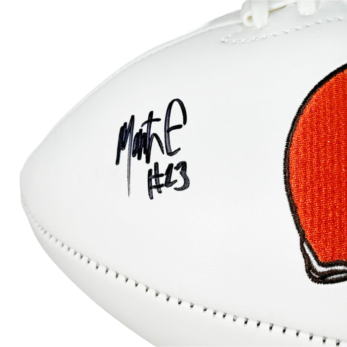 Martin Emerson Jr Signed Cleveland Browns Official NFL Team Logo Football (JSA)