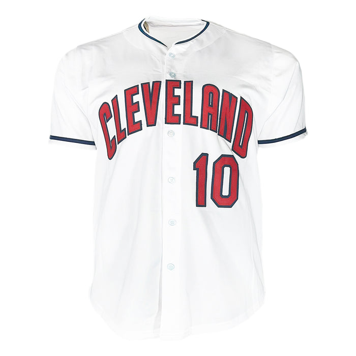 Edwin Encarnacion Signed Cleveland White Baseball Jersey (JSA)