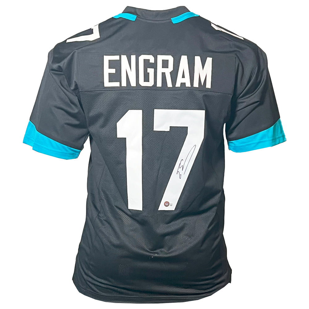 Evan Engram Signed Jacksonville Black Football Jersey (Beckett) — RSA