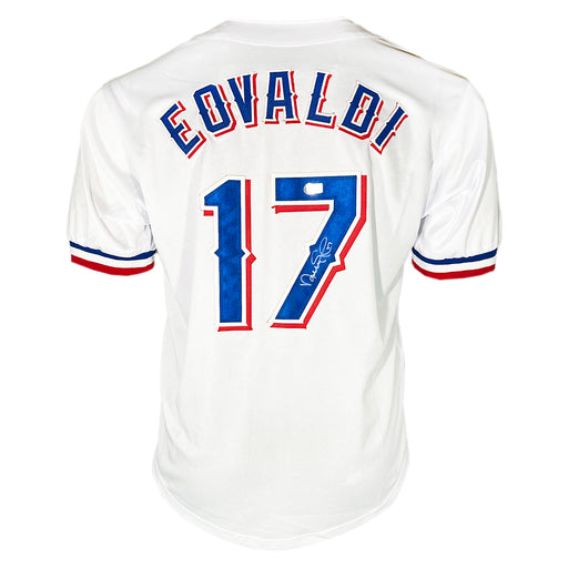 Nathan Eovaldi Signed Texas White Baseball Jersey (Beckett)
