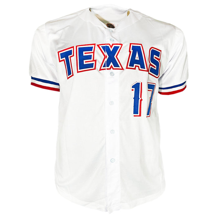 Nathan Eovaldi Signed Texas White Baseball Jersey (Beckett)