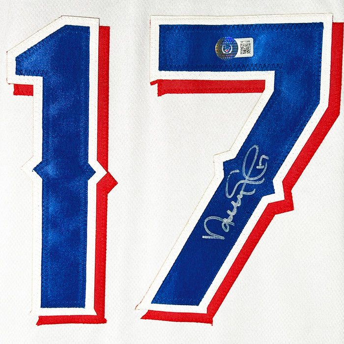 Nathan Eovaldi Signed Texas White Baseball Jersey (Beckett)