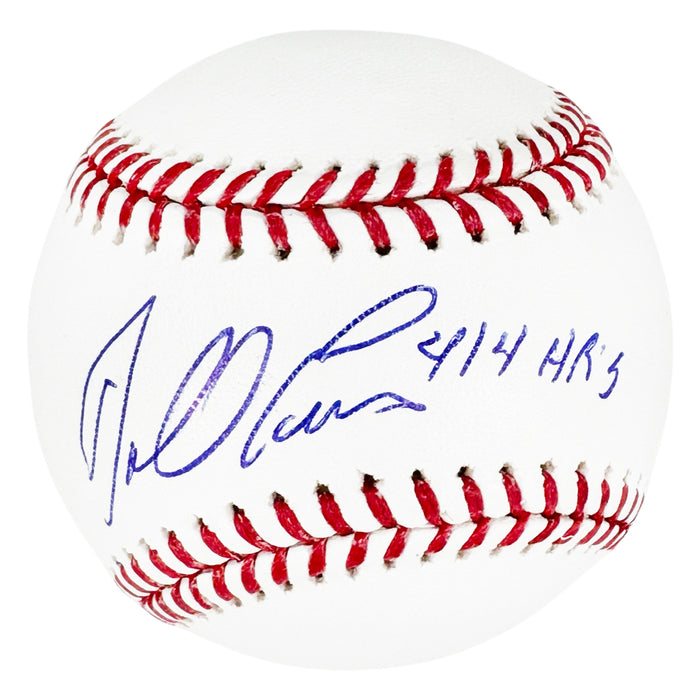 Darrell Evans Signed 414 HRS Inscription Rawlings Official Major League Baseball (JSA)