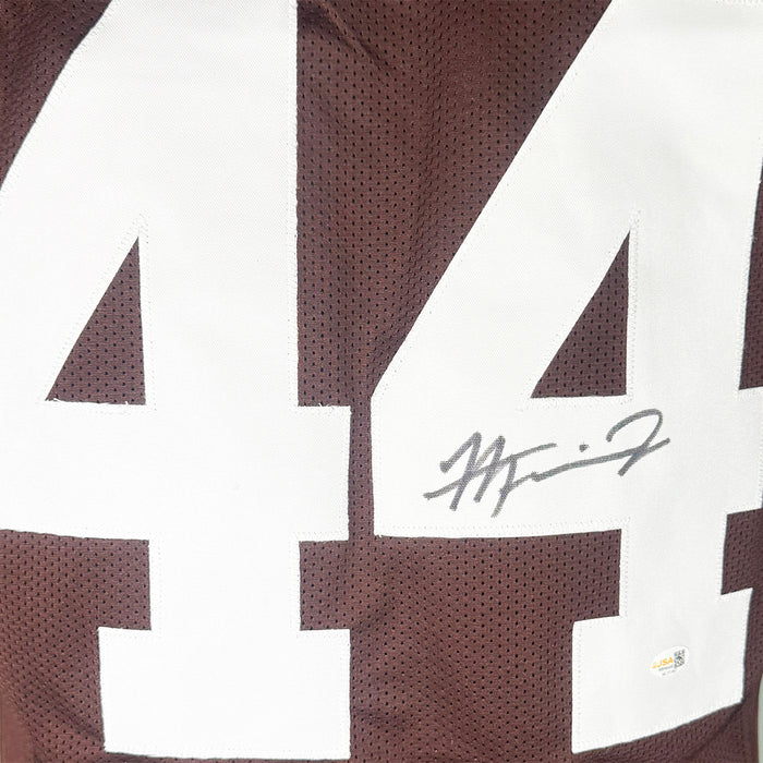 Harold Fannin Jr Signed Cleveland Brown Game Style Football Jersey (JSA)