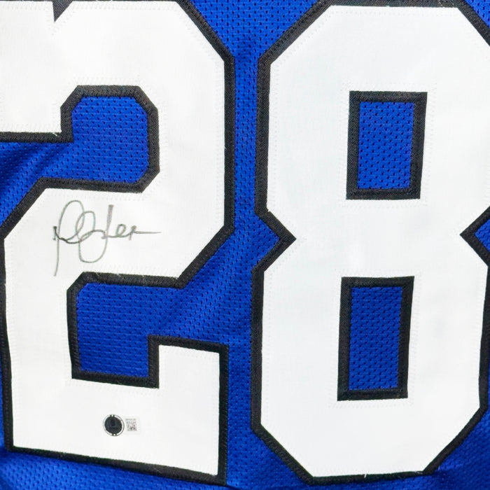 Marshall Faulk Signed Indianapolis Blue Football Jersey (Beckett)