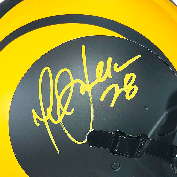 Marshall Faulk Signed Rams Authentic Eclipse Speed Full-Size Football Helmet (Beckett)