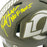 Marshall Faulk Signed HOF 20XI Yellow Ink Inscription Los Angeles Rams Salute to Service Mini Football Helmet (Beckett)