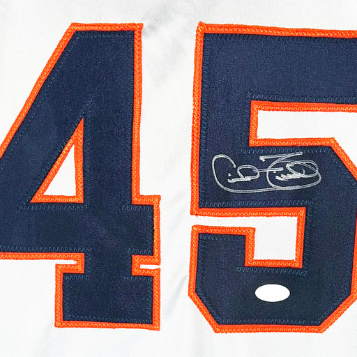 Cecil Fielder Signed on #5 Detroit Grey Baseball Jersey (JSA)